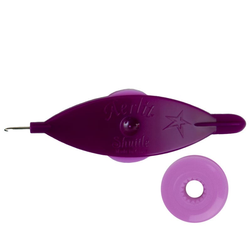 Handy Hands Aerlit Bobbin Tatting Shuttle SHH431 Boysenberry
