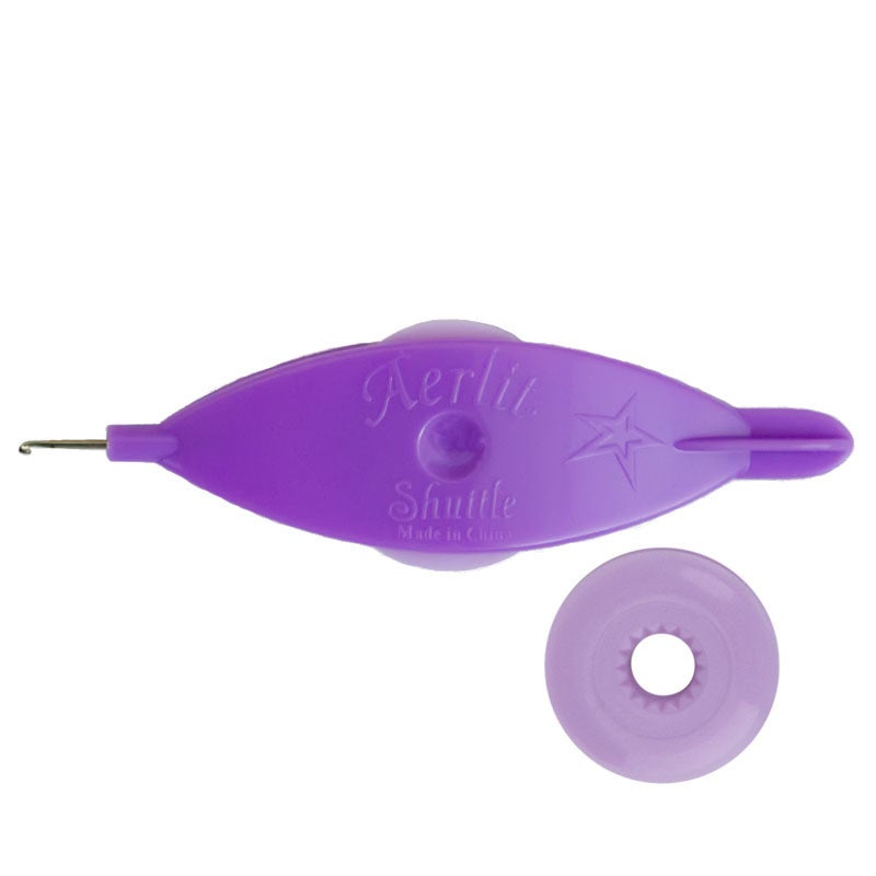 Handy Hands Aerlit Bobbin Tatting Shuttle SHH433 Lavender Lilac