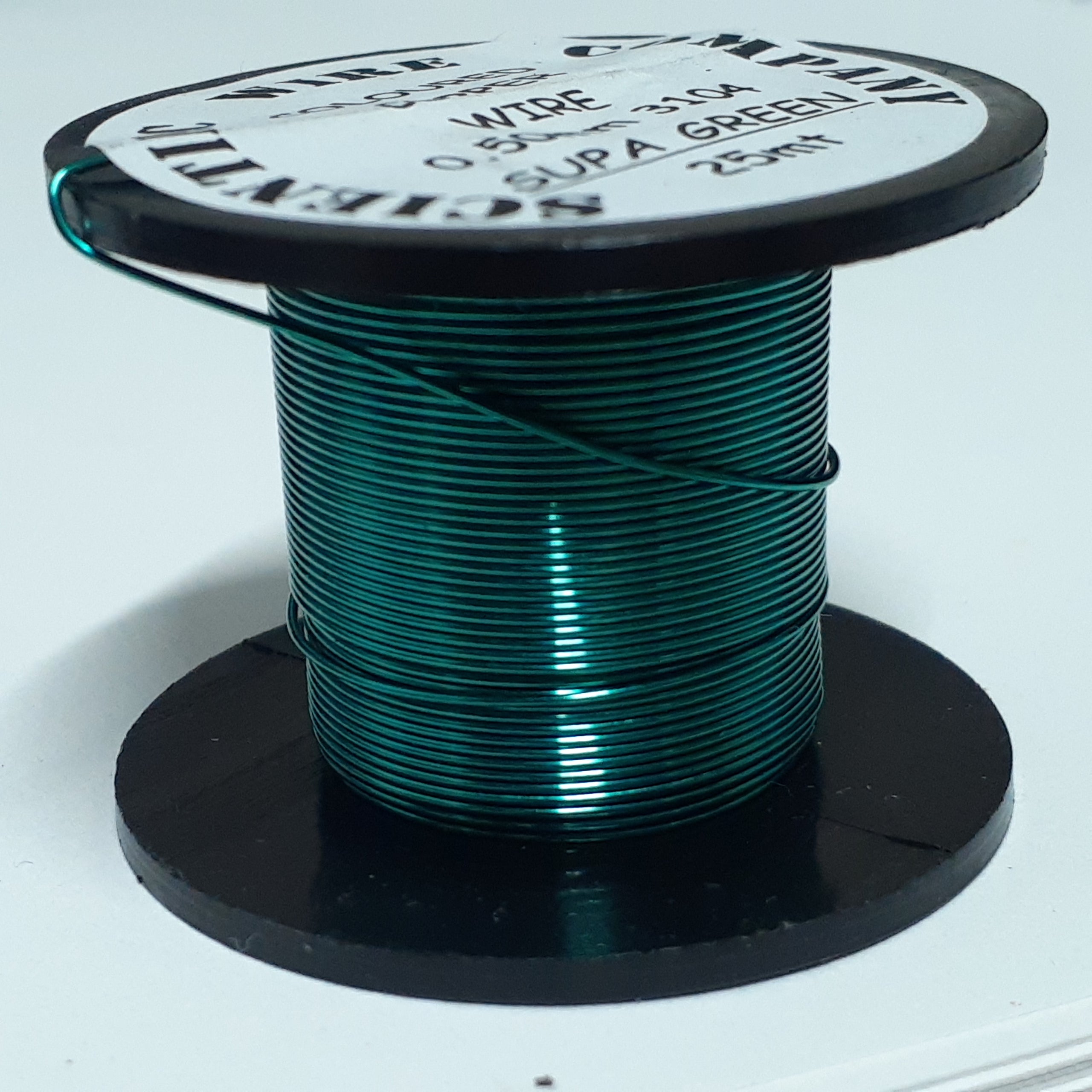 0.50mm 24gu Coloured Copper Wire 3104 Supa Green 50g Jewellery Wire Wire Lace Supplies Australia