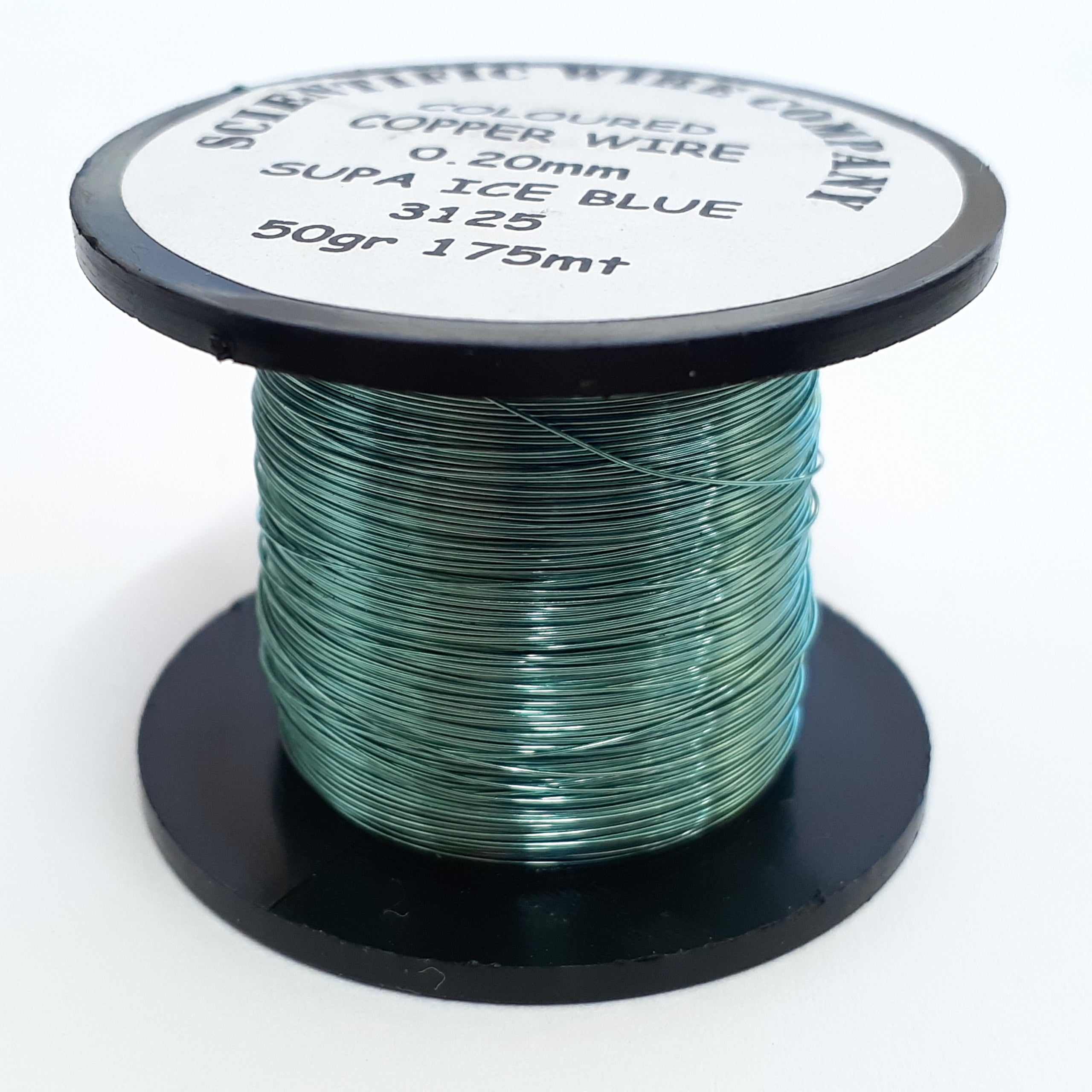 0.71mm 21gu Coloured Copper Wire 3125 Supa Ice Blue 50g